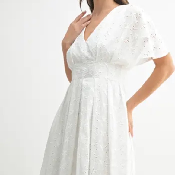 NWT Mila Mae Dolman Sleeve Eyelet A-Line Dress - size XL - Picture 3 of 4